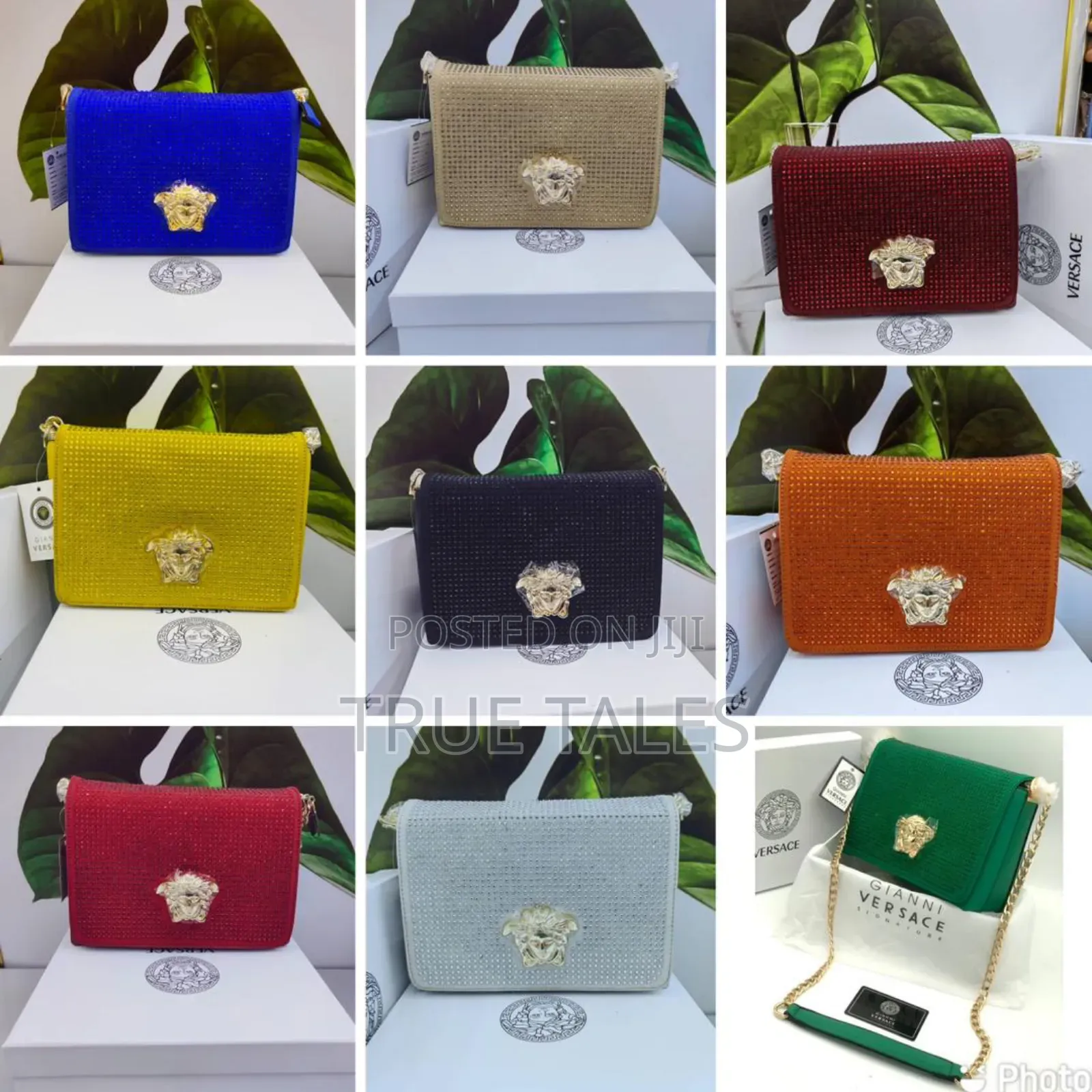 Versace Stone Embellished Purse Bag