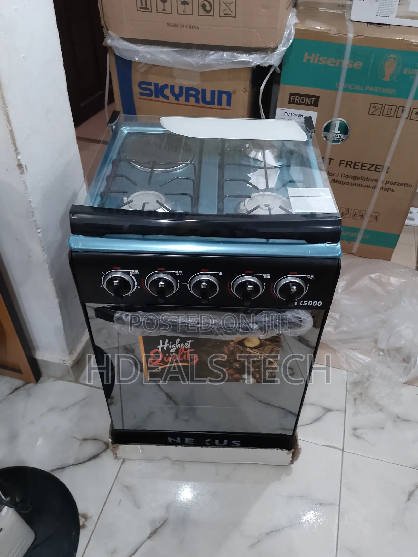 Nexus 3+1 Burner Standing Gas Cooker With Oven