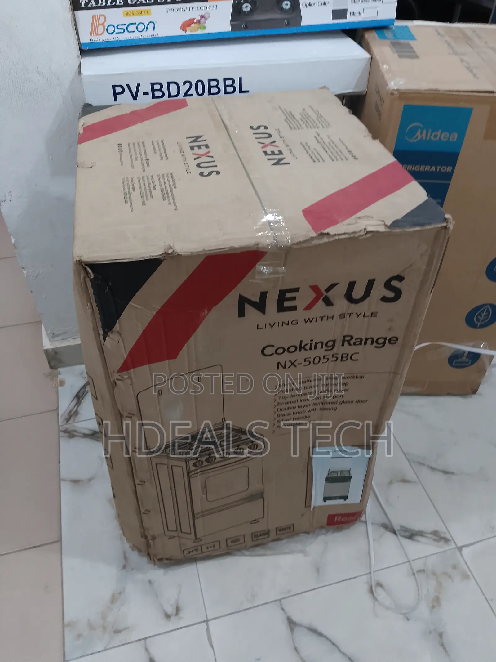 Nexus 3+1 Burner Standing Gas Cooker With Oven