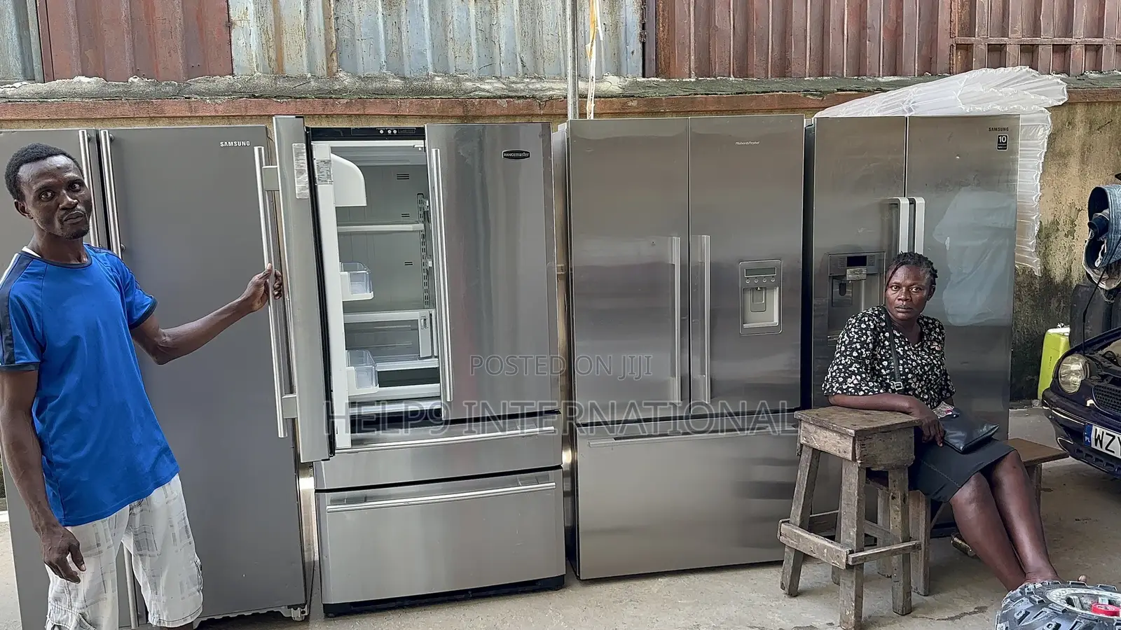 Fast Freezing 4 Door French Style Side-by-Side Refrigerator