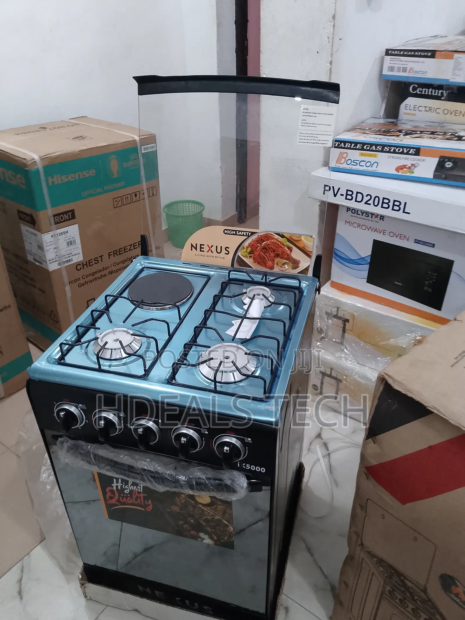 New in Nexus Gas Cooker - 3 Gas 1 Electric Burner
