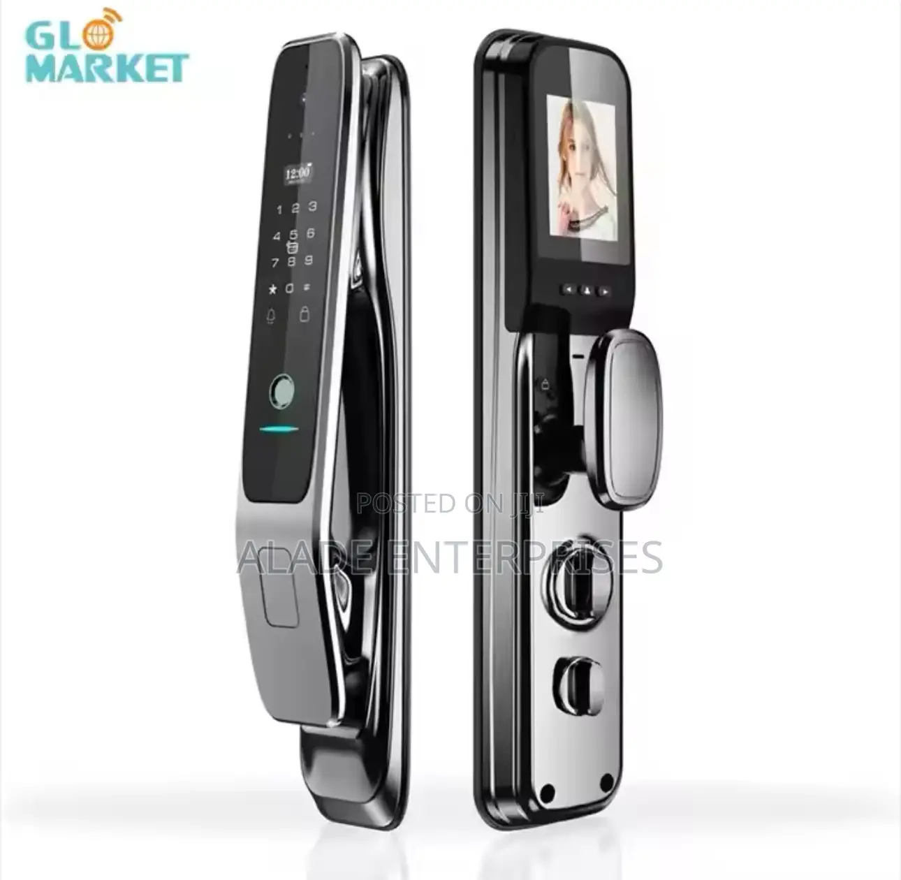 Smart Tuya Wifi Door Lock 3D Face Recognition 4.0-Inch