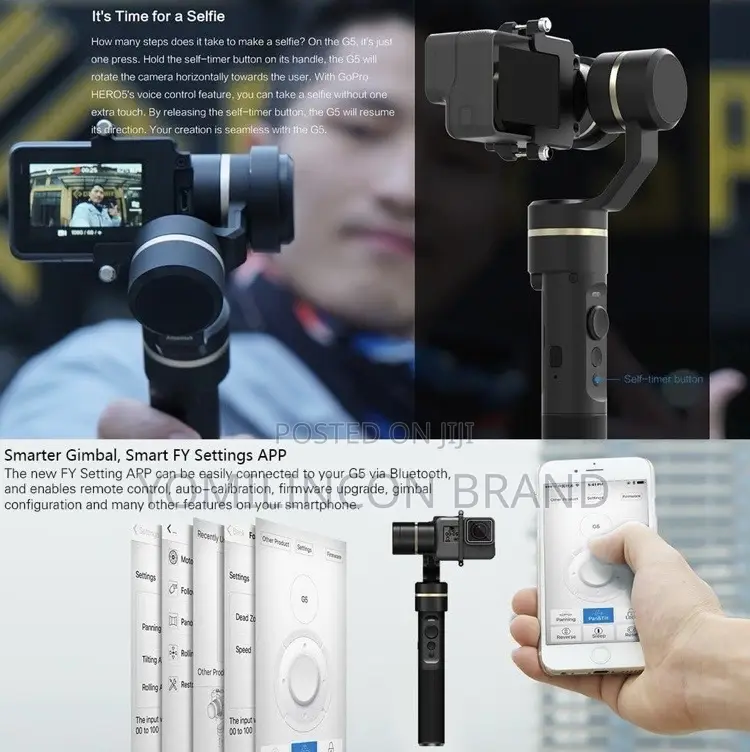 FY-G5 3-Axis Water Splash-Proof Handheld Gimbal