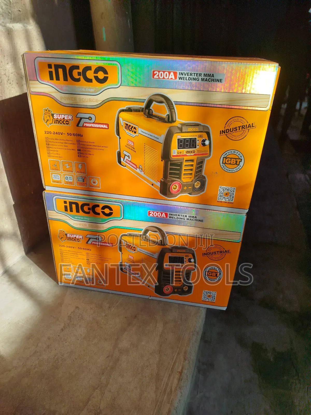 Inverter MMA Welding Machine 200A.Ingco