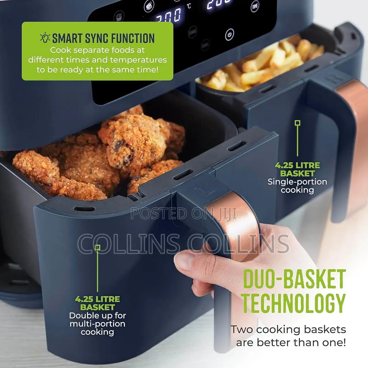 Tower 8.5L Dual Basket Air Fryer