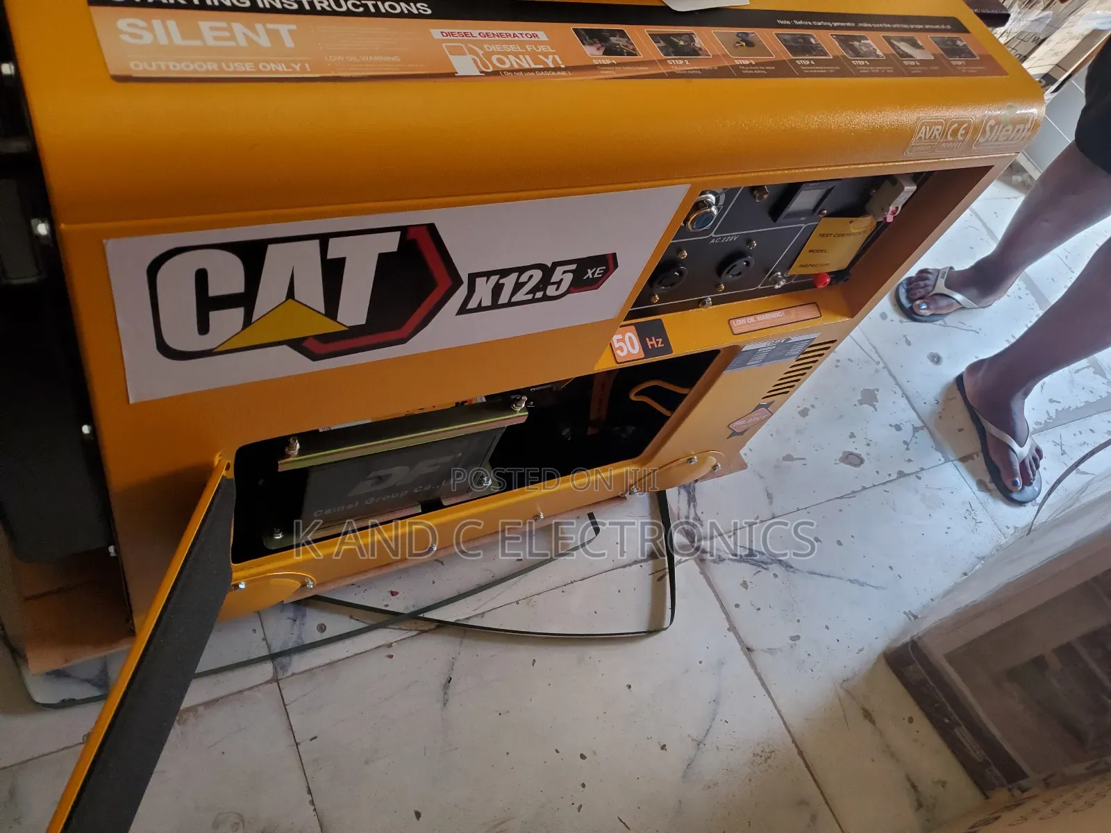 Cat 10kva Diese Soundproof Generator