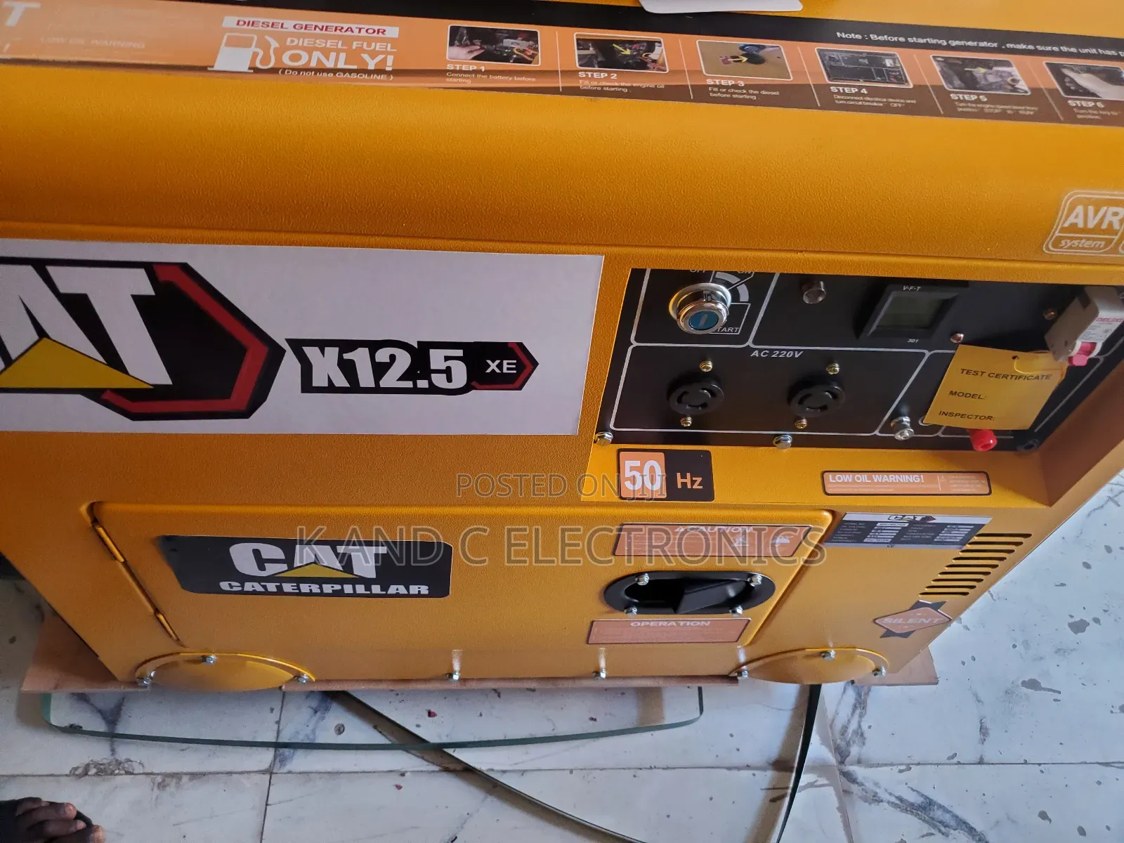 Cat 10kva Diese Soundproof Generator