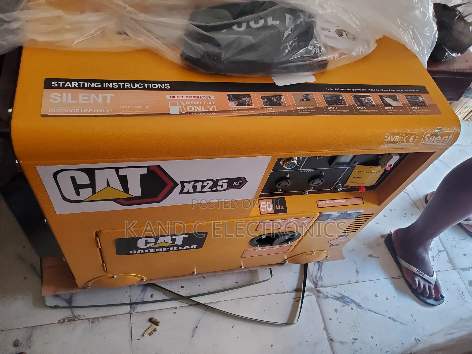 Cat 10kva Diese Soundproof Generator