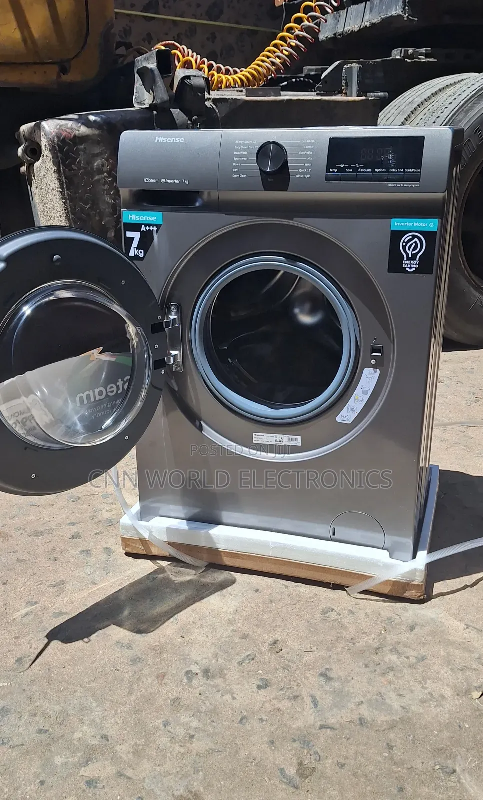 New Hisense 7KG Inverter Front Load Washing/Spinningwarranty