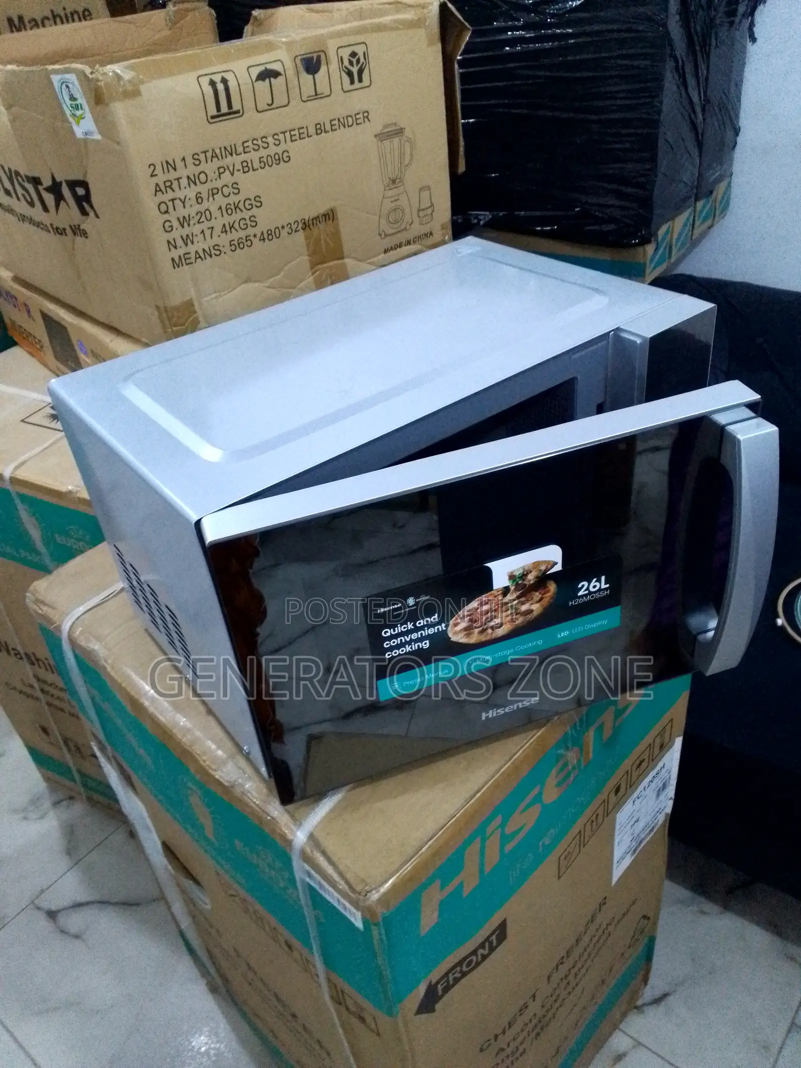 Stylish Finish 26L Hisense Microwave Oven / H26mos5h
