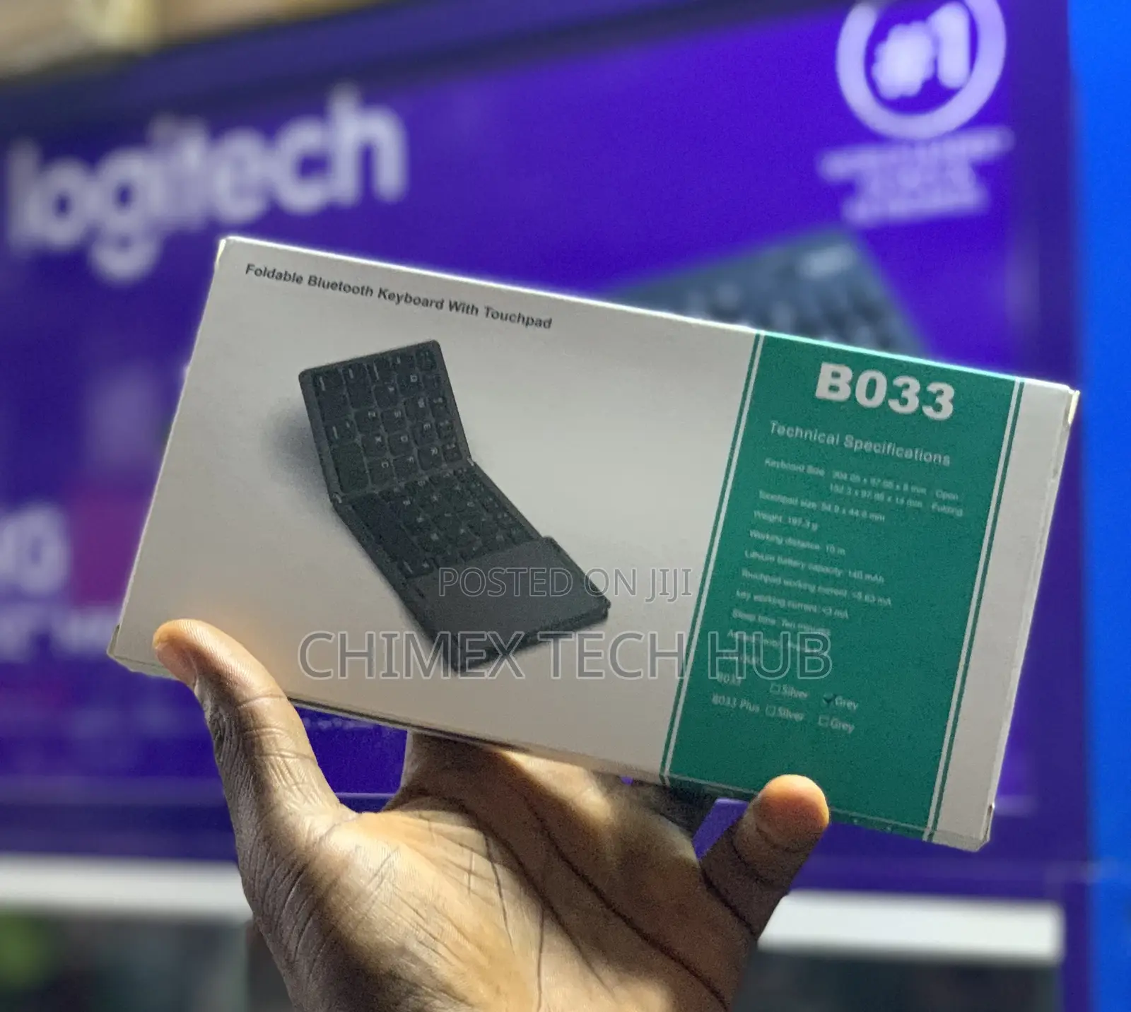 Foldable Keyboard With Touchpad