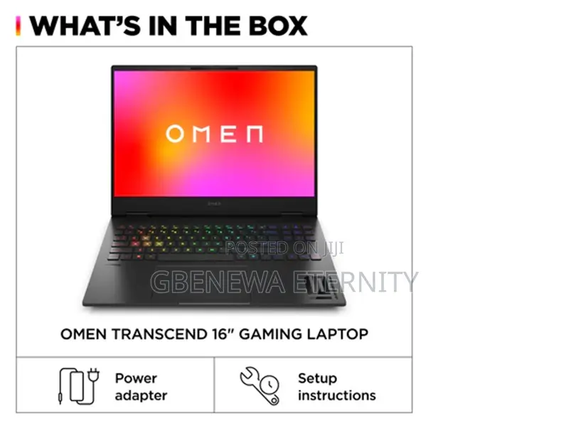 New Laptop HP Omen 16 16GB Intel Core I7 SSD 1T