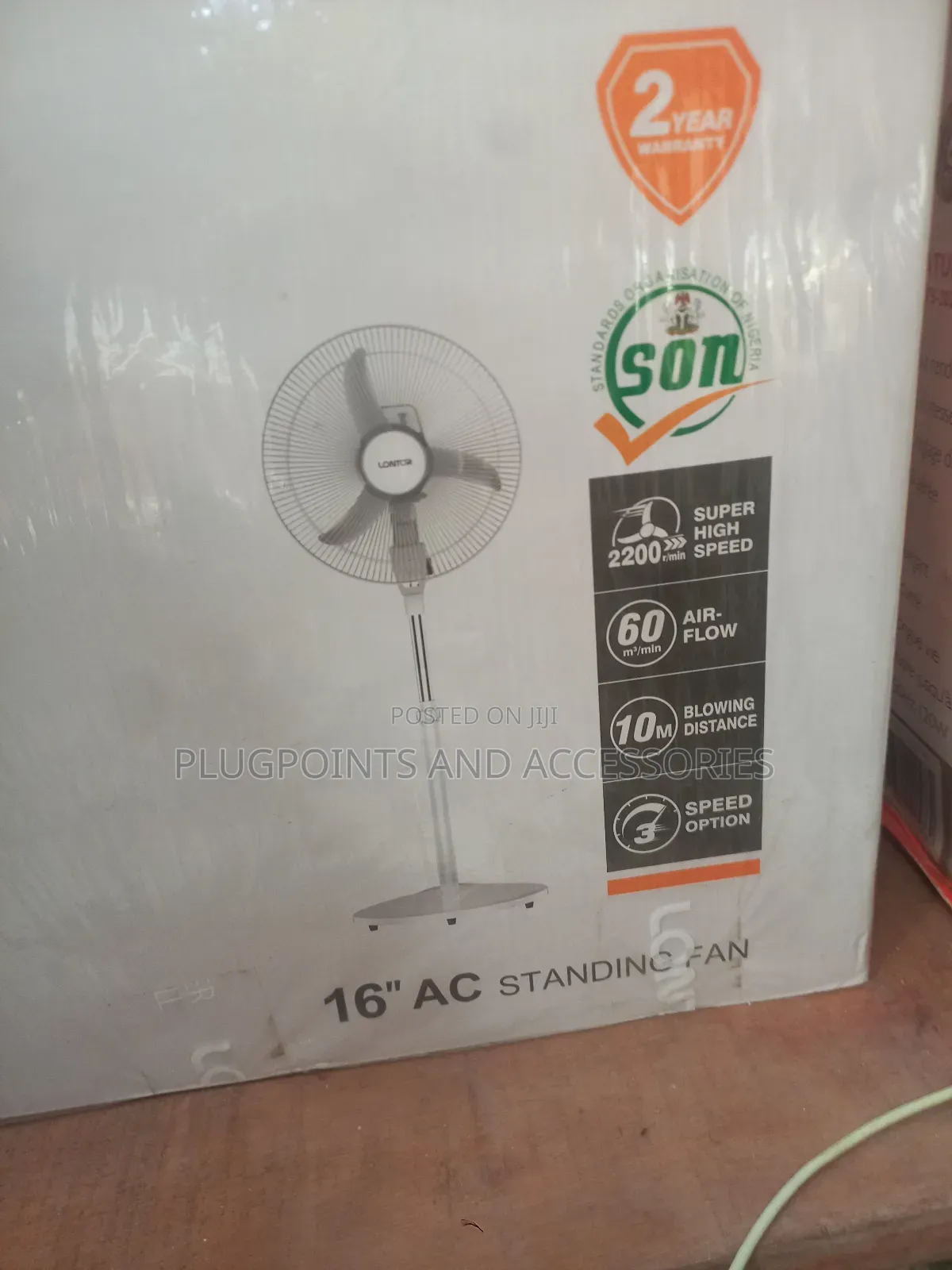 16" Lontor 001 Super High Speed Power Fan 10m Distance Clearance Sales