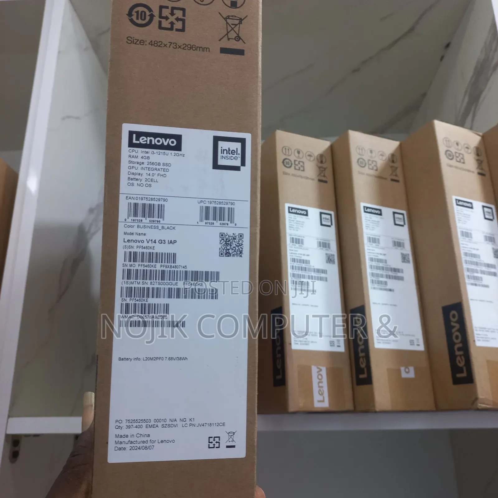 New Laptop Lenovo V14 G3 IAP 4GB Intel Core i3 SSD 256GB