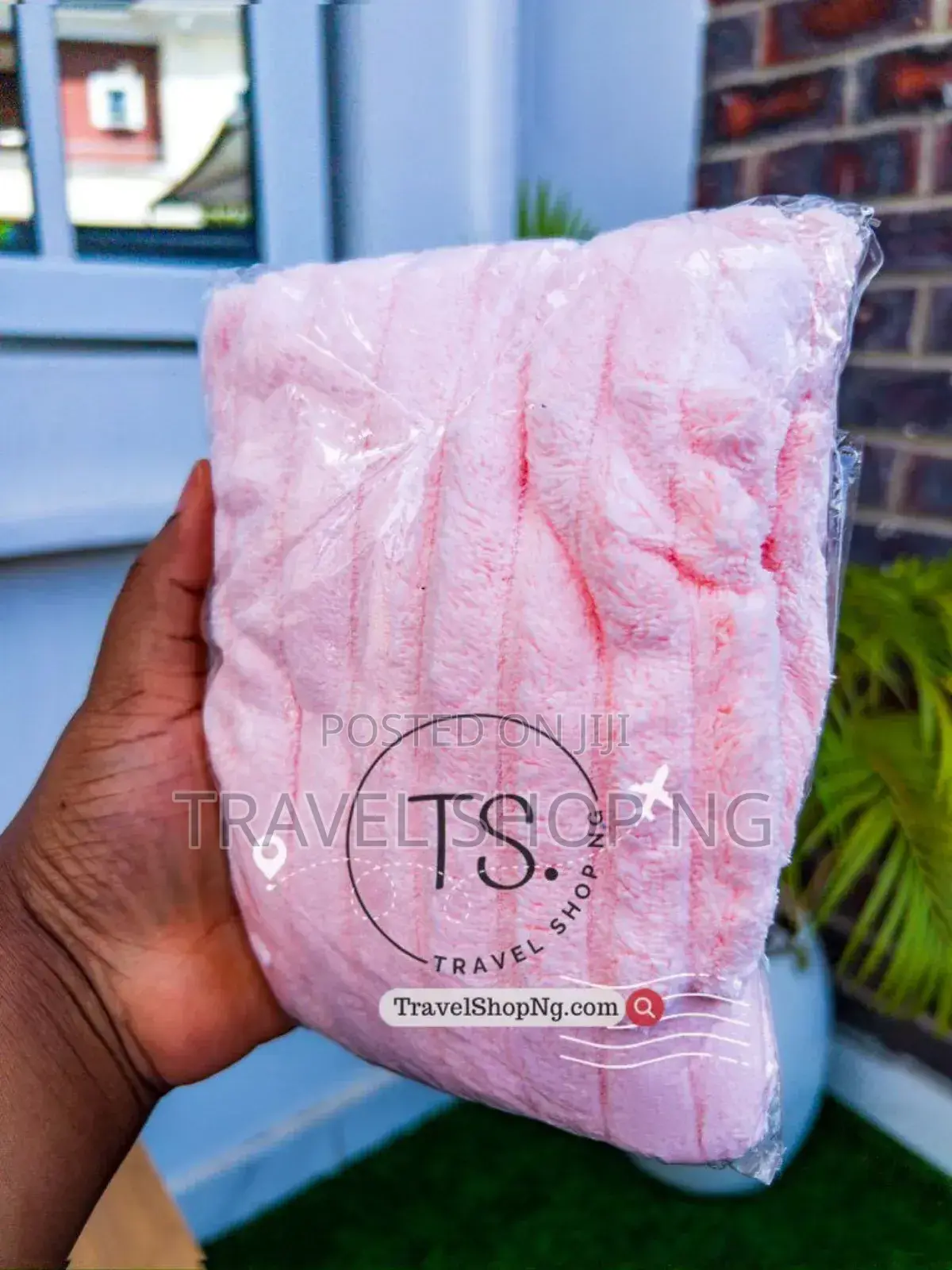 Quick Dry Hair Towel With Button