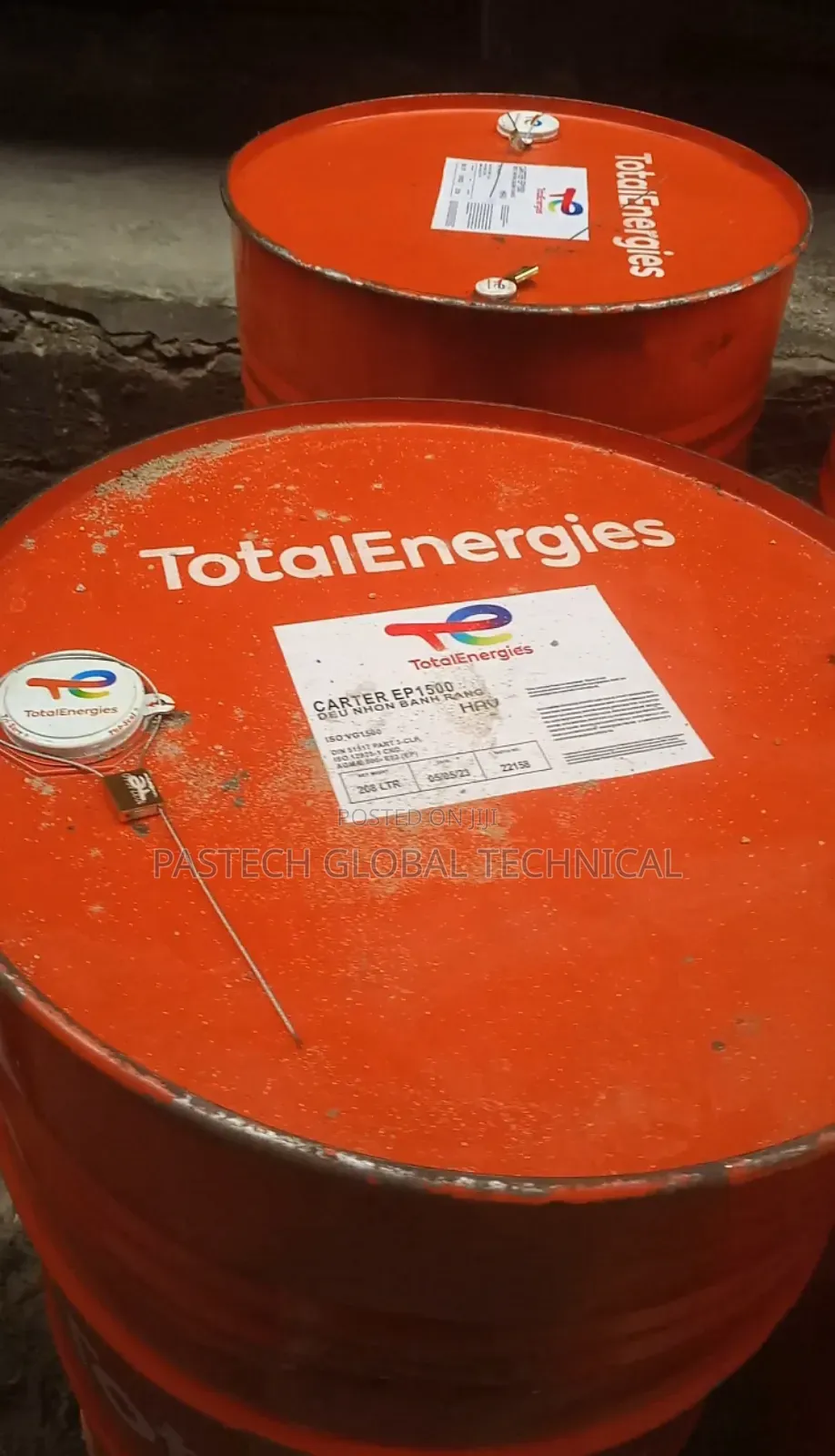 Totalenergies Carter Ep 1500 Industrial Oil 208L