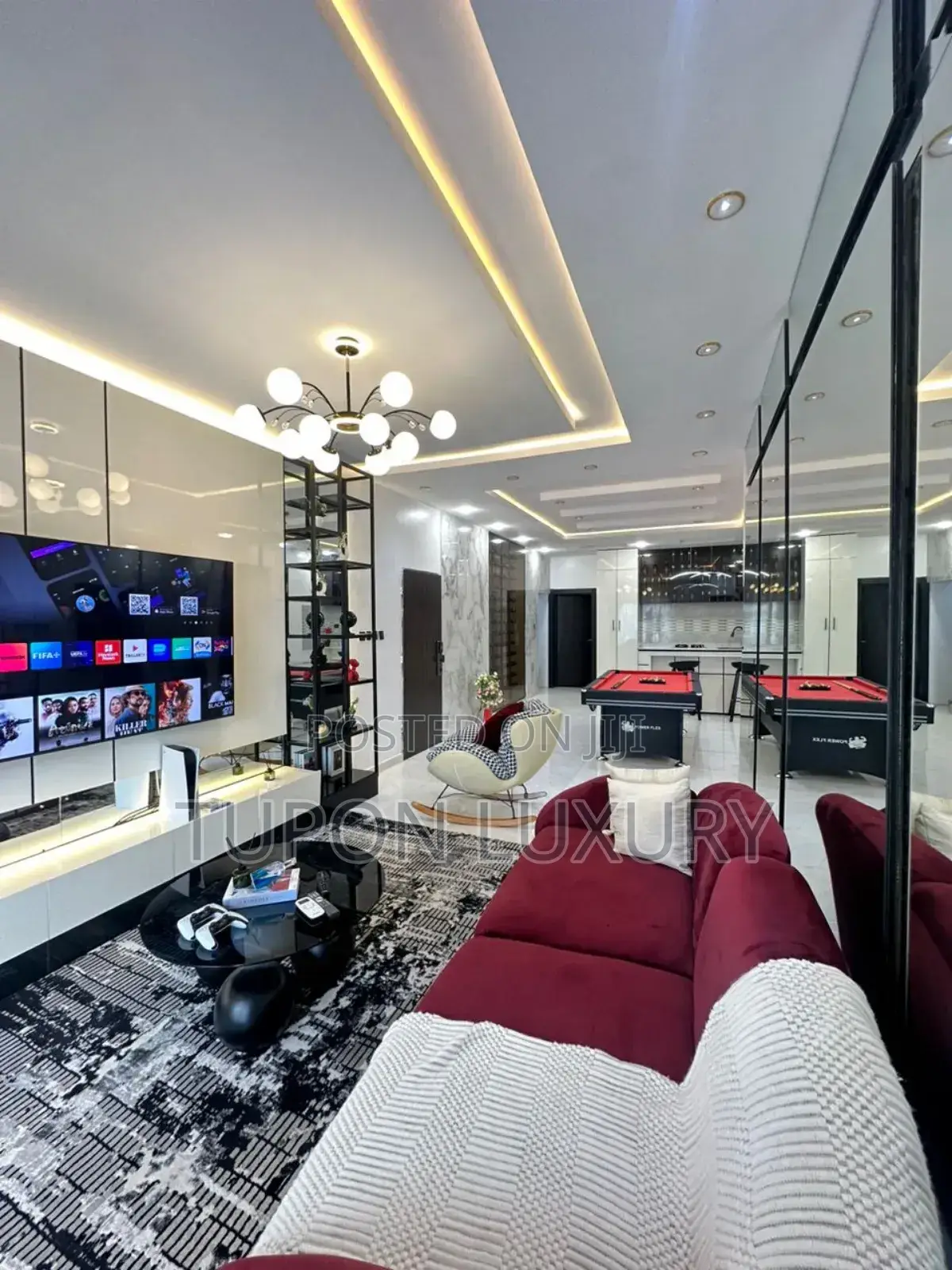 Luxury Furnished 2bedroom With Cinema and Snooker