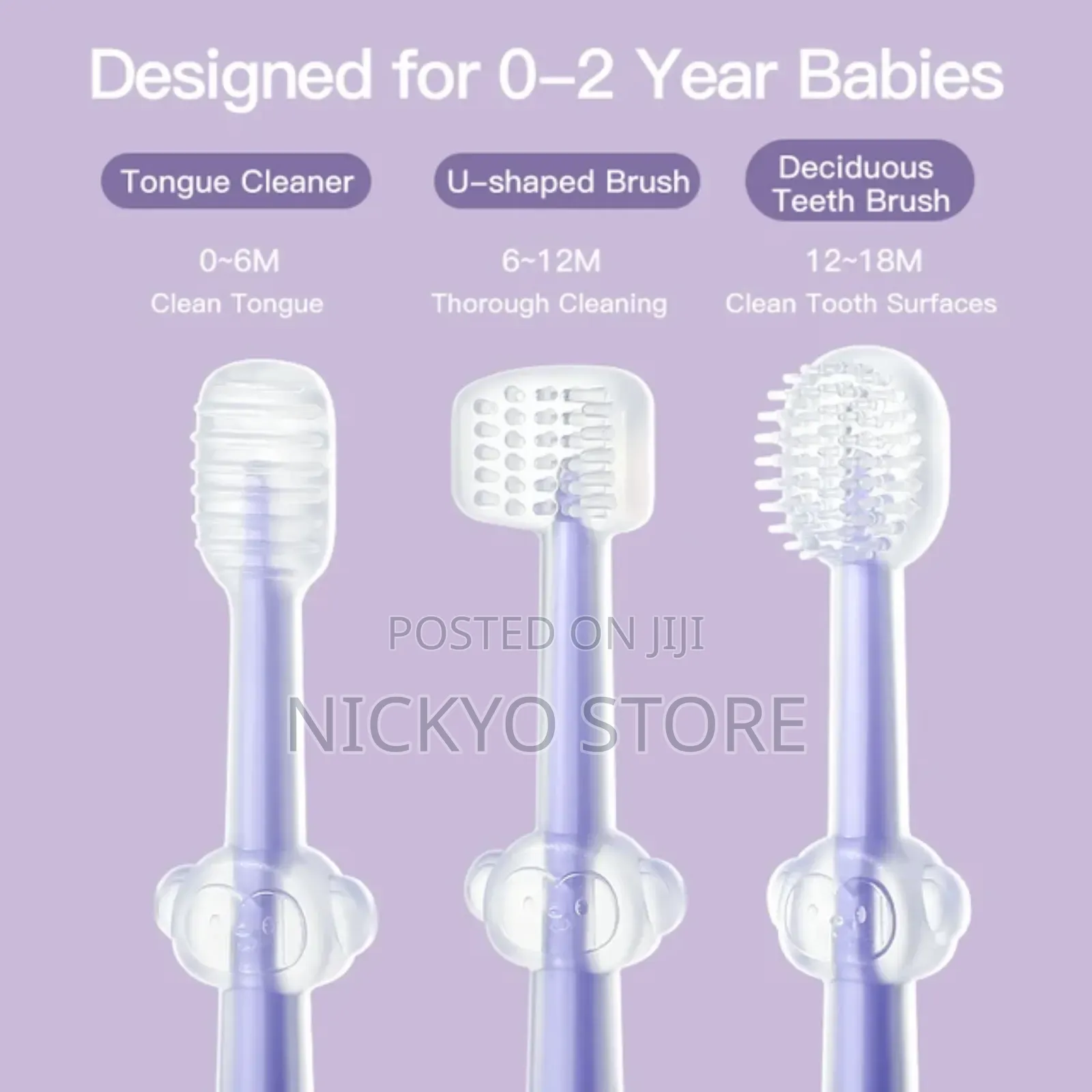 Infant Baby Silicone Deciduous Teeth Toothbrush