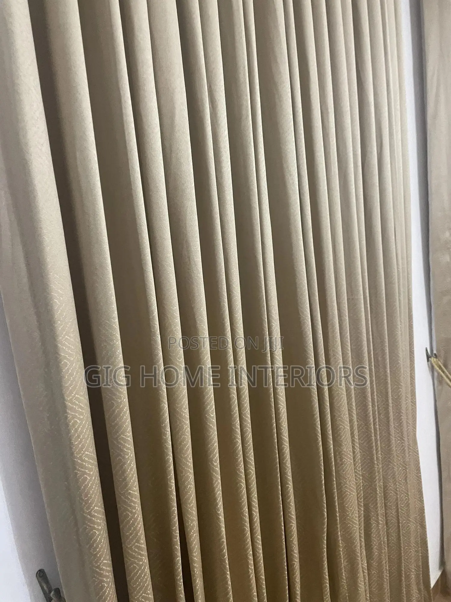 Turkish Curtains Fabric Champagne Gold