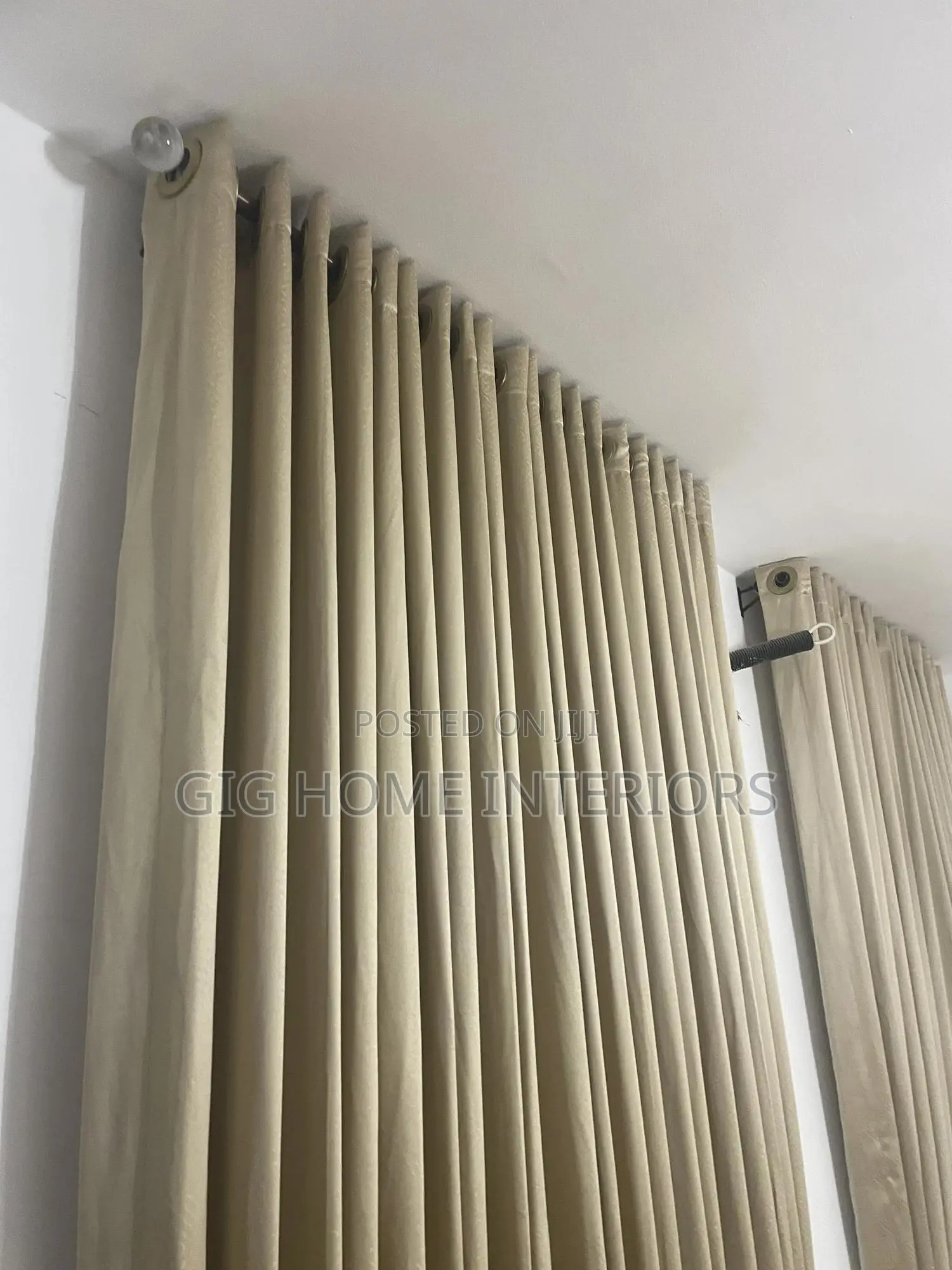 Turkish Curtains Fabric Champagne Gold
