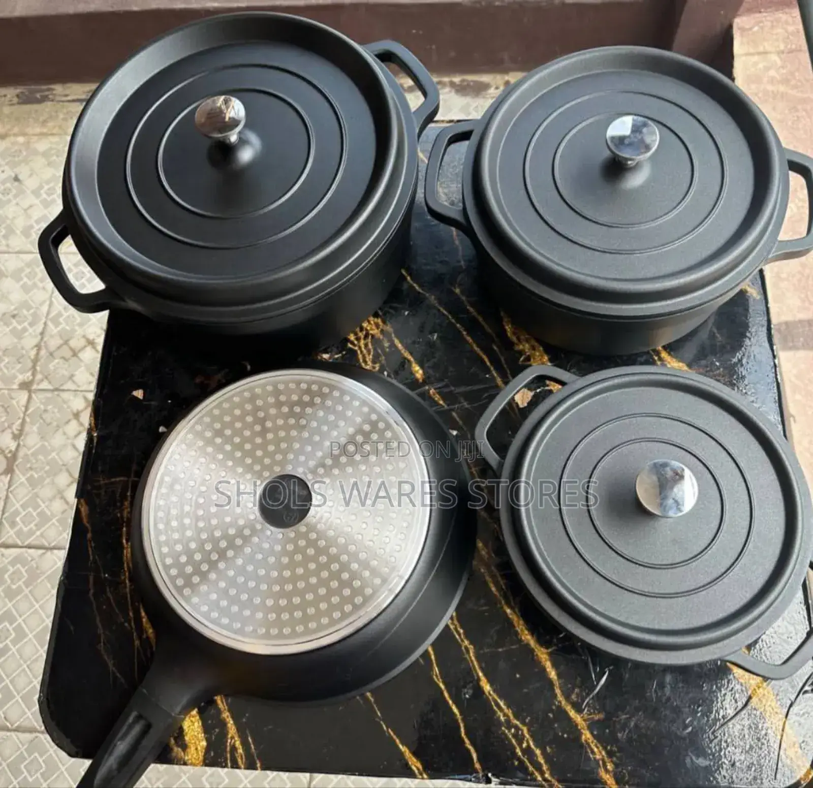 7pcs Cookware Set With Induction Bottom