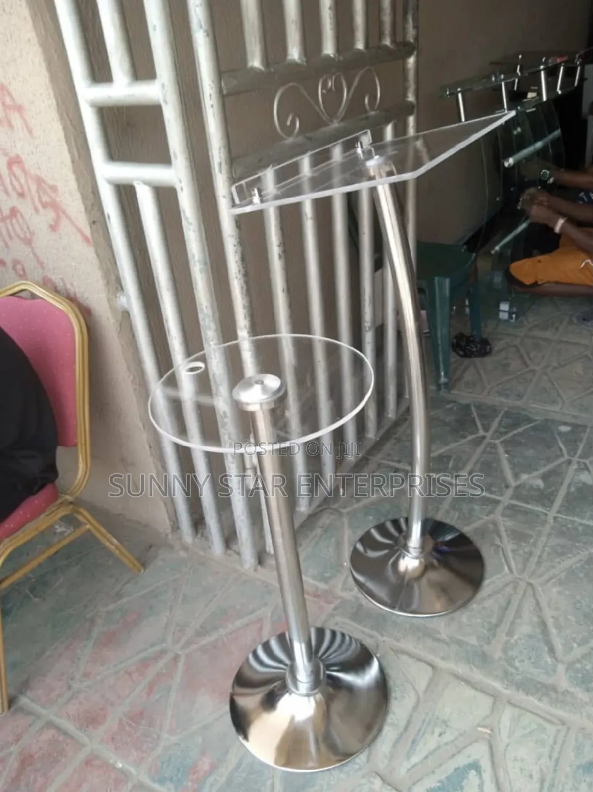 High Quality Unbreakable Acrylic Single Pole Pulpit for Chur
