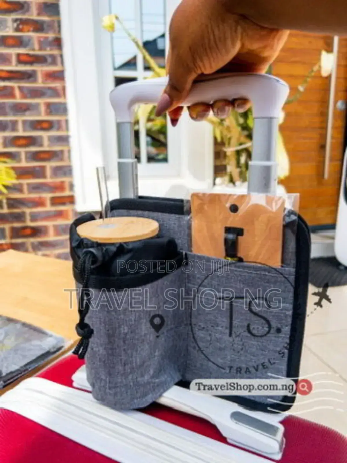 Carry-on Caddy | Luggage Cup Holder With Bottle Holder