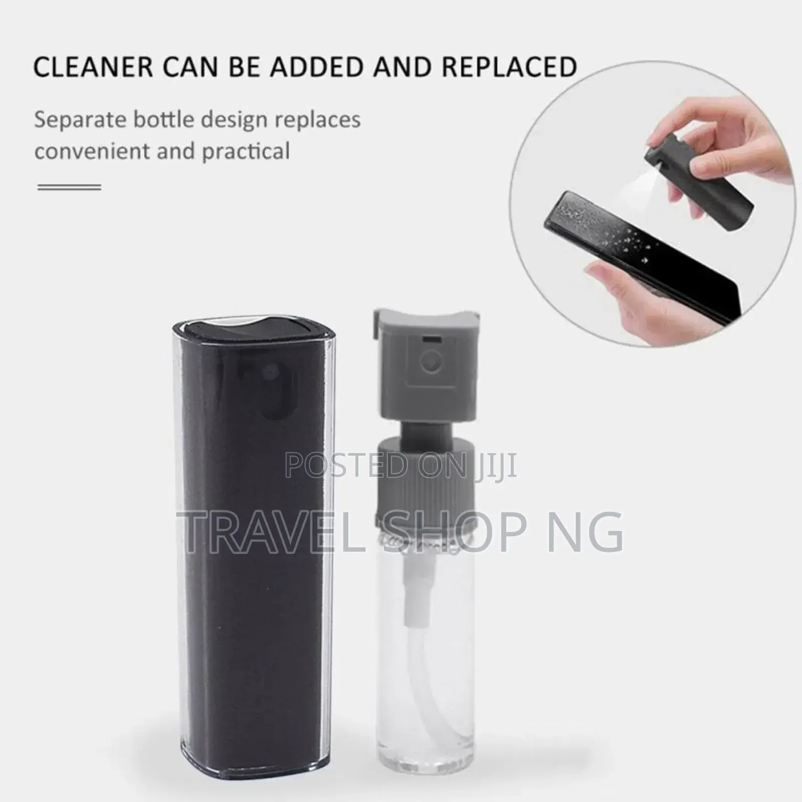 Microfiber Screen Cleaner Spray Bottle Set