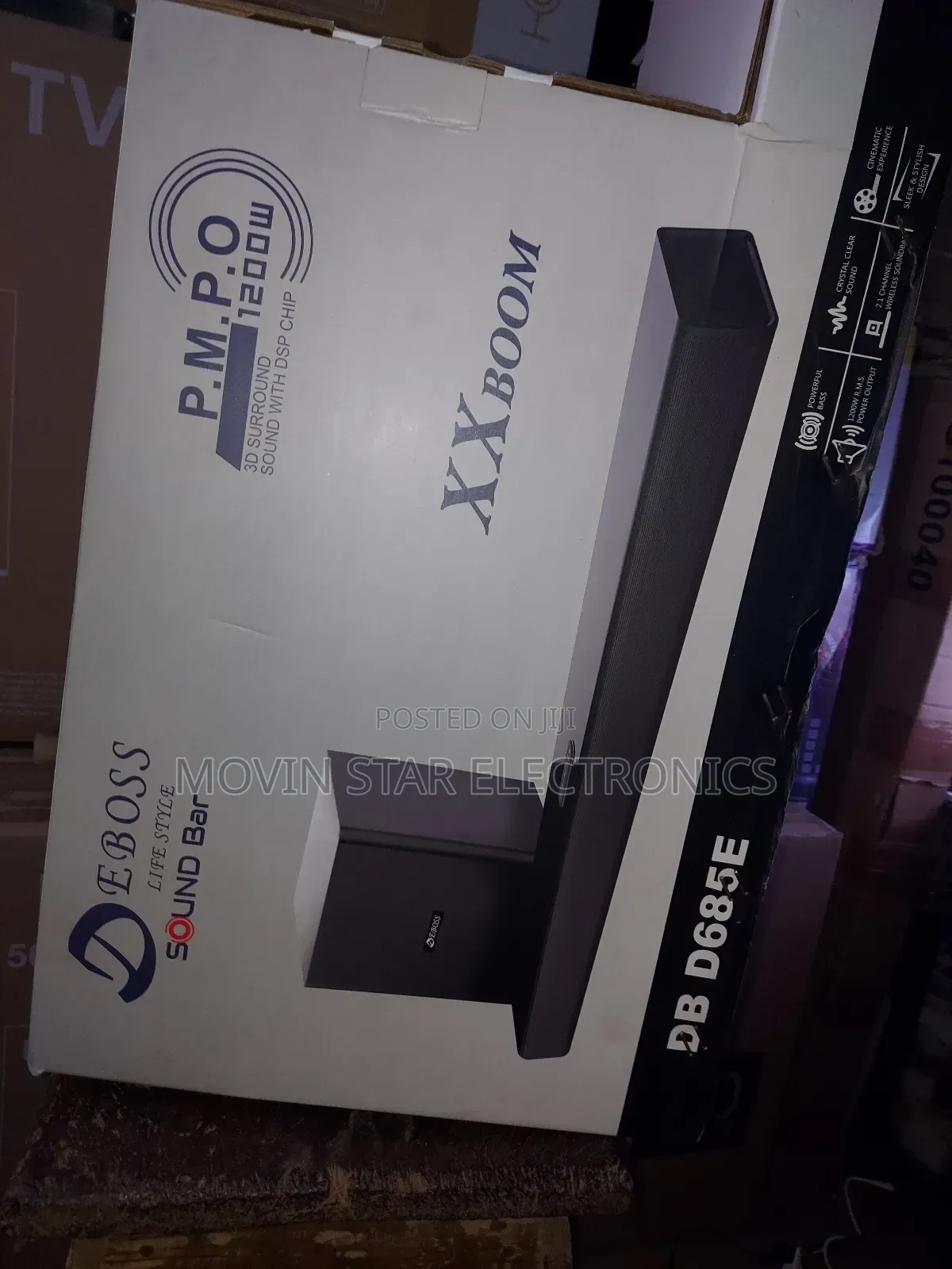 De Boss Sound Bar 1200wax Wireless