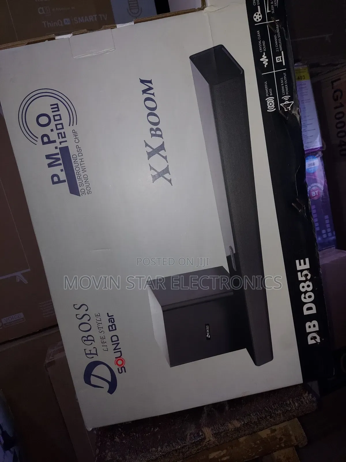 De Boss Sound Bar 1200wax Wireless