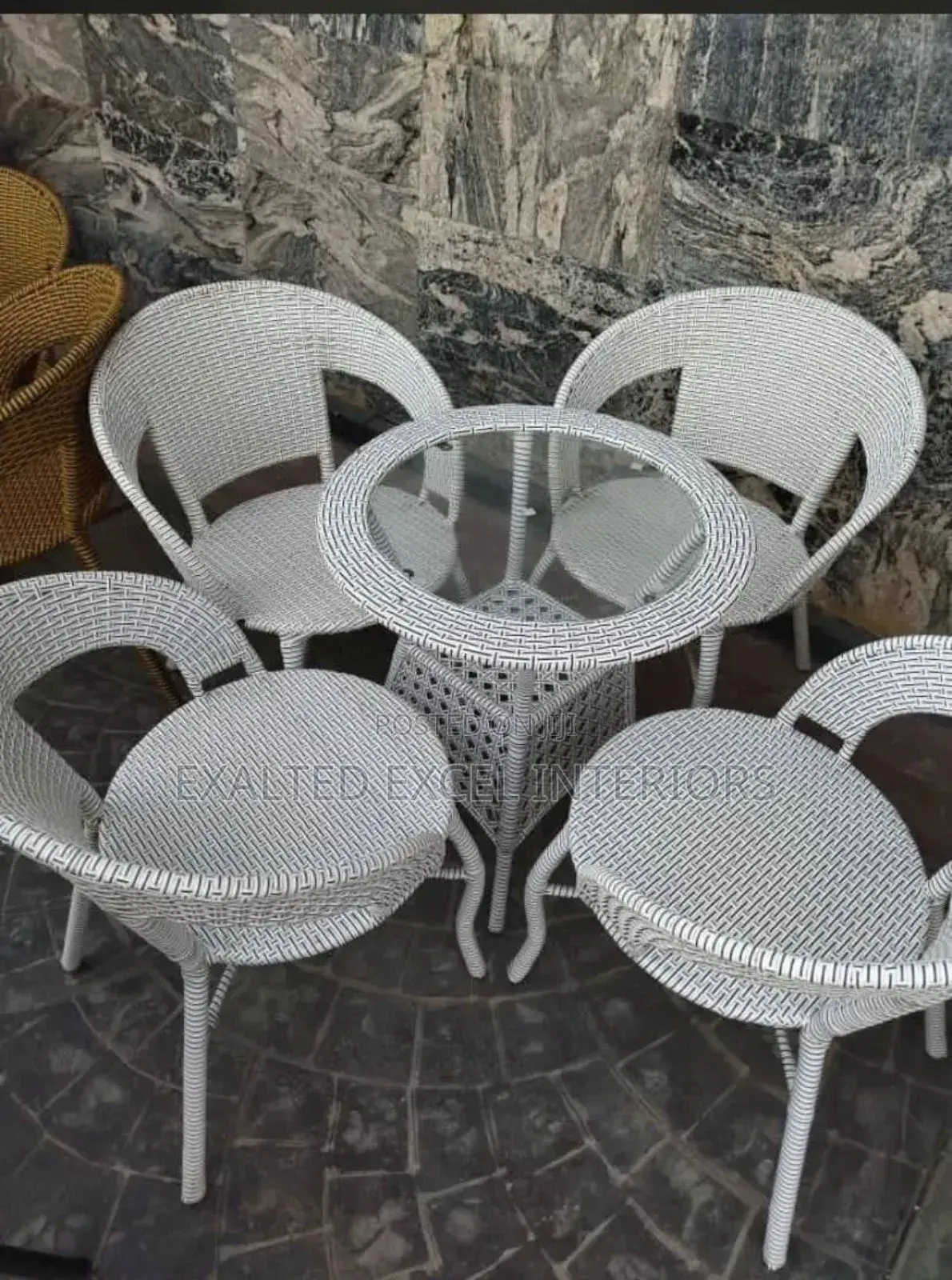 A Quality Unique Imported Ratan Outdoor Set