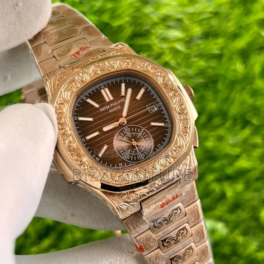 Original Patek Philippe Chronograph Gold Chain Watch