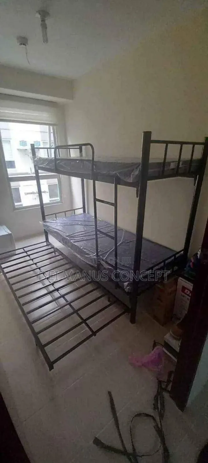 Detachable Double Bunk Beds With Extra Floor ,Mattress 3x6