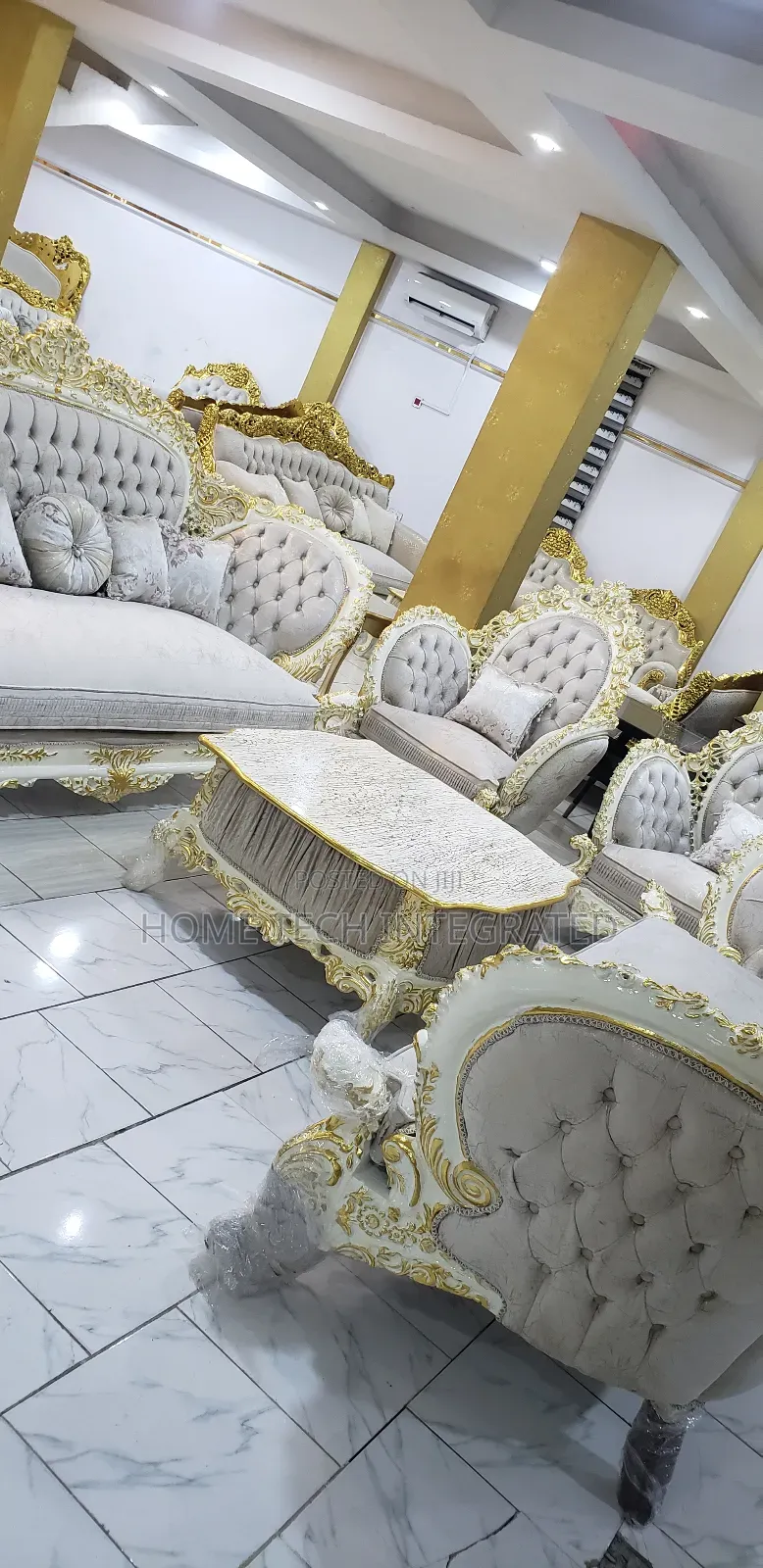 High Grade Golden Sofas
