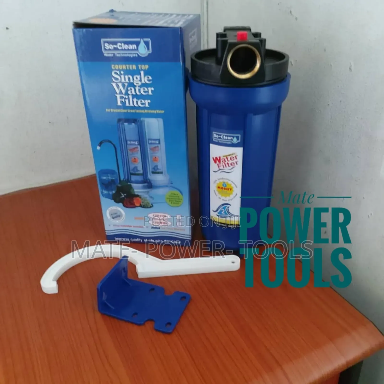 So-Clean Countertop Single Water Filter Blue 10” Inch