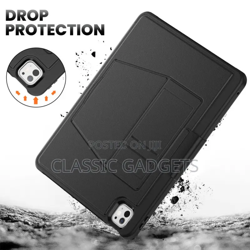 Rugged Magnetic Stand Leather Flip Case for iPad Pro13m4/M5 2024 /2025