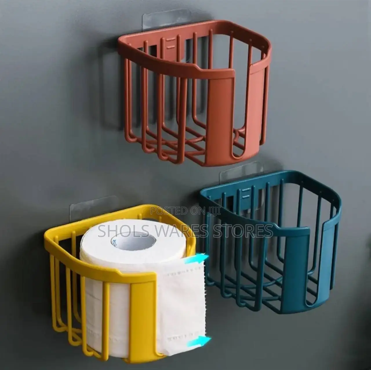 Wall-Mounted Round Tissue Holder