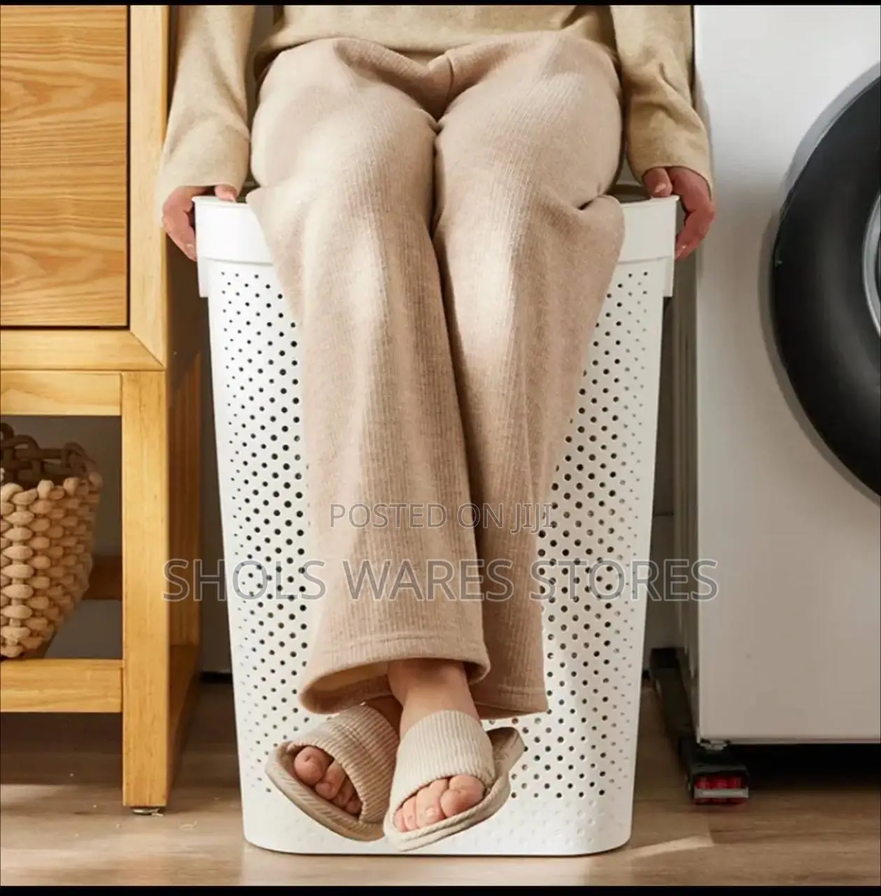 Large Laundry Storage Basket for Household Bathroom