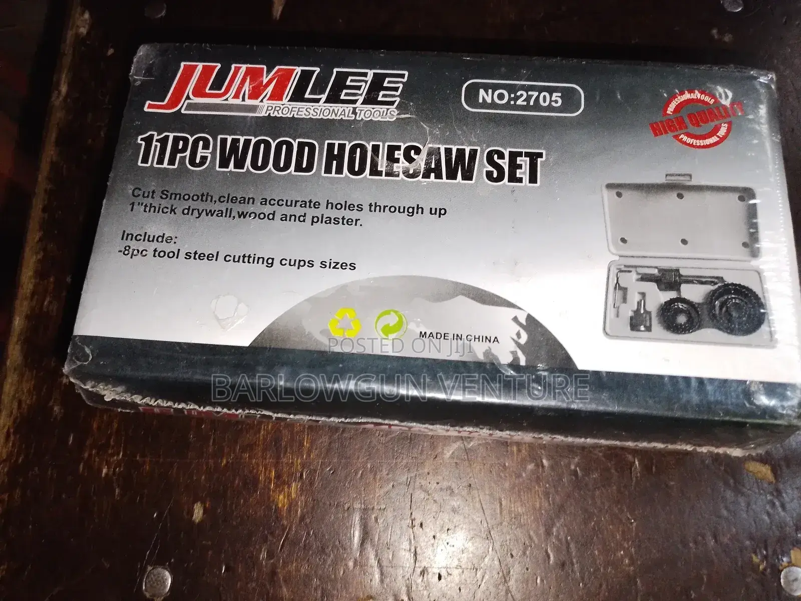 11pcs Wood Hole Saw Set Jumlee