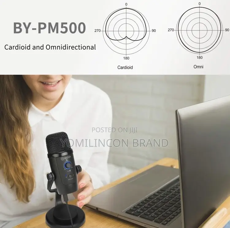 Boya by-Pm500 Usb Microphone for Mac/Windows/Usb-C Devices)