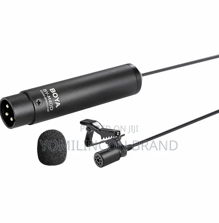 BOYA XLR Clip Collar Lavalier Microphone