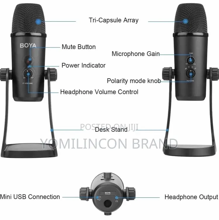 BOYA BY-PM700 USB Sound Recording Condenser Microphone