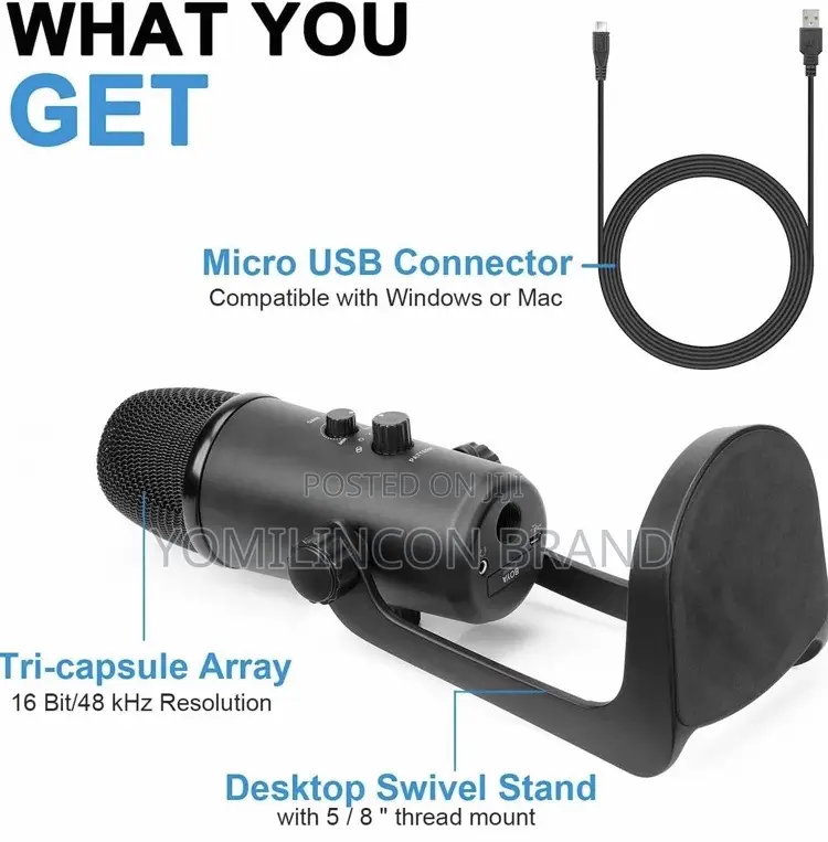 BOYA BY-PM700 USB Sound Recording Condenser Microphone