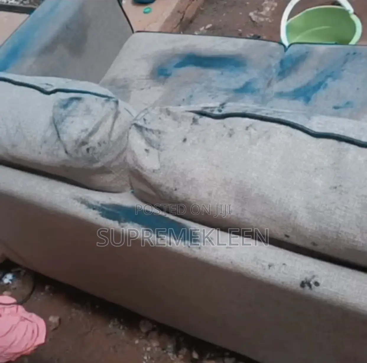 Upholstery Cleaning Before/After Sofa Cleaning Service
