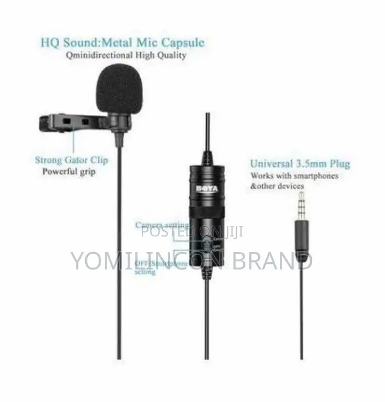 BOYA by M1 Lavalier Microphone Canon Nikon DSLR Cameras