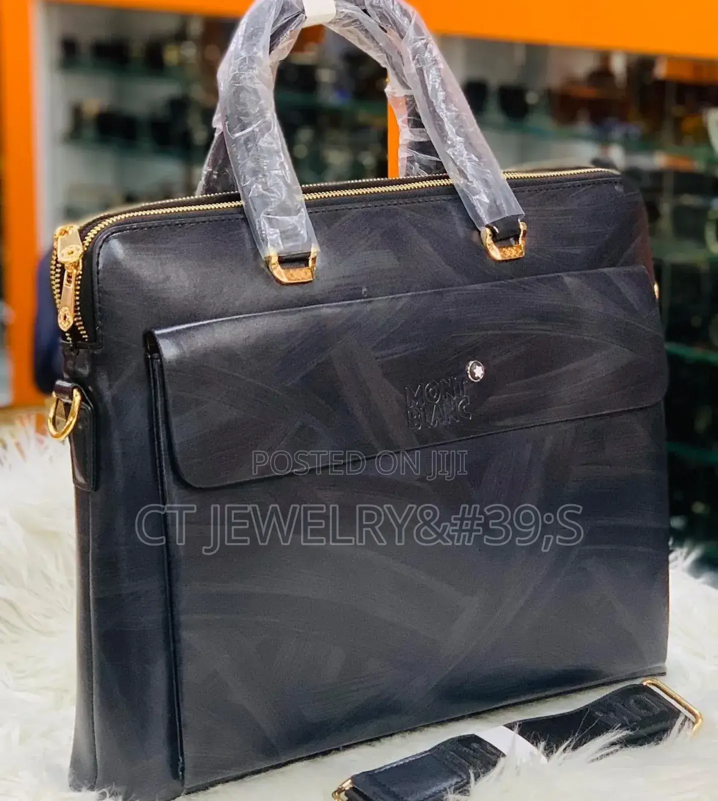 Mont Blanc Men's Laptop Bag High in Quality Stylish Bag