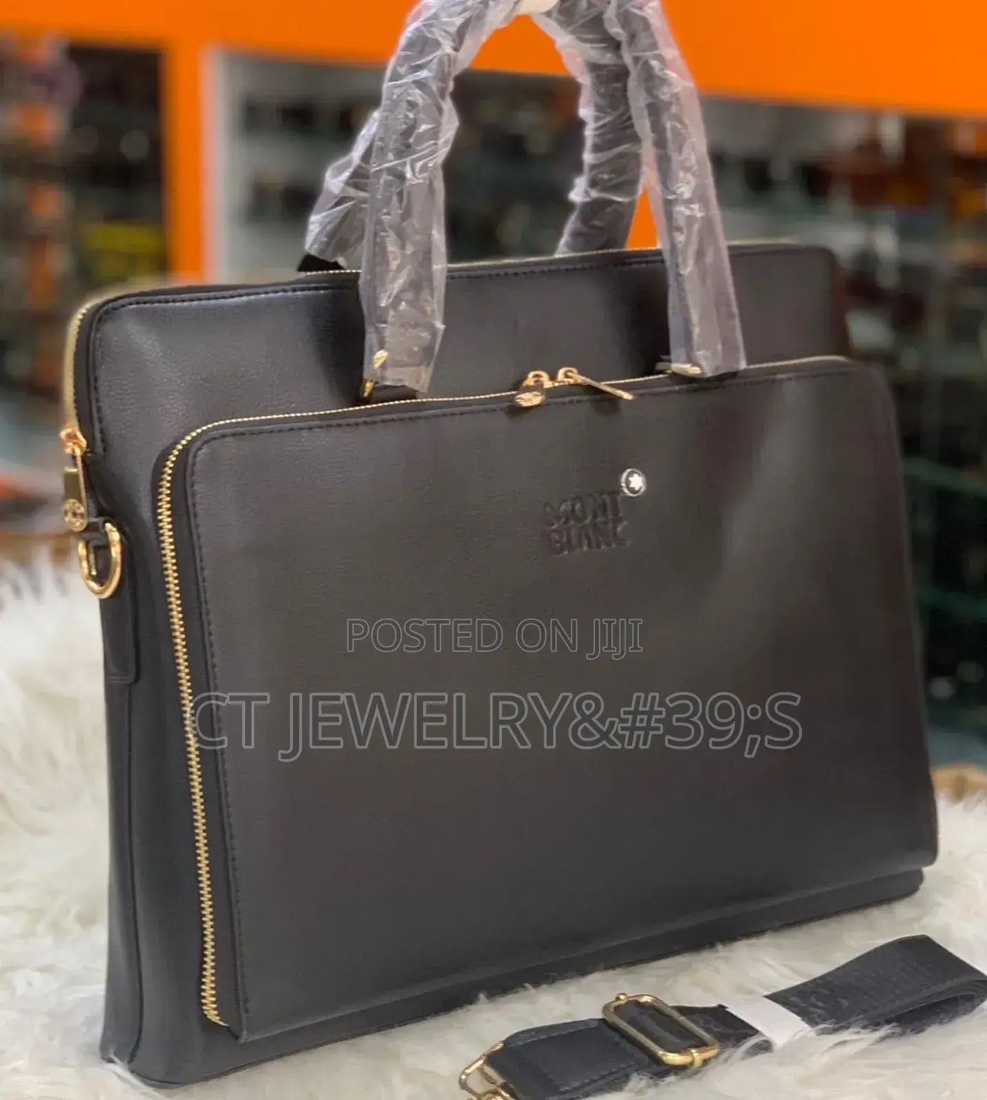 Mont Blanc Men's Laptop Bag High in Quality Stylish Bag