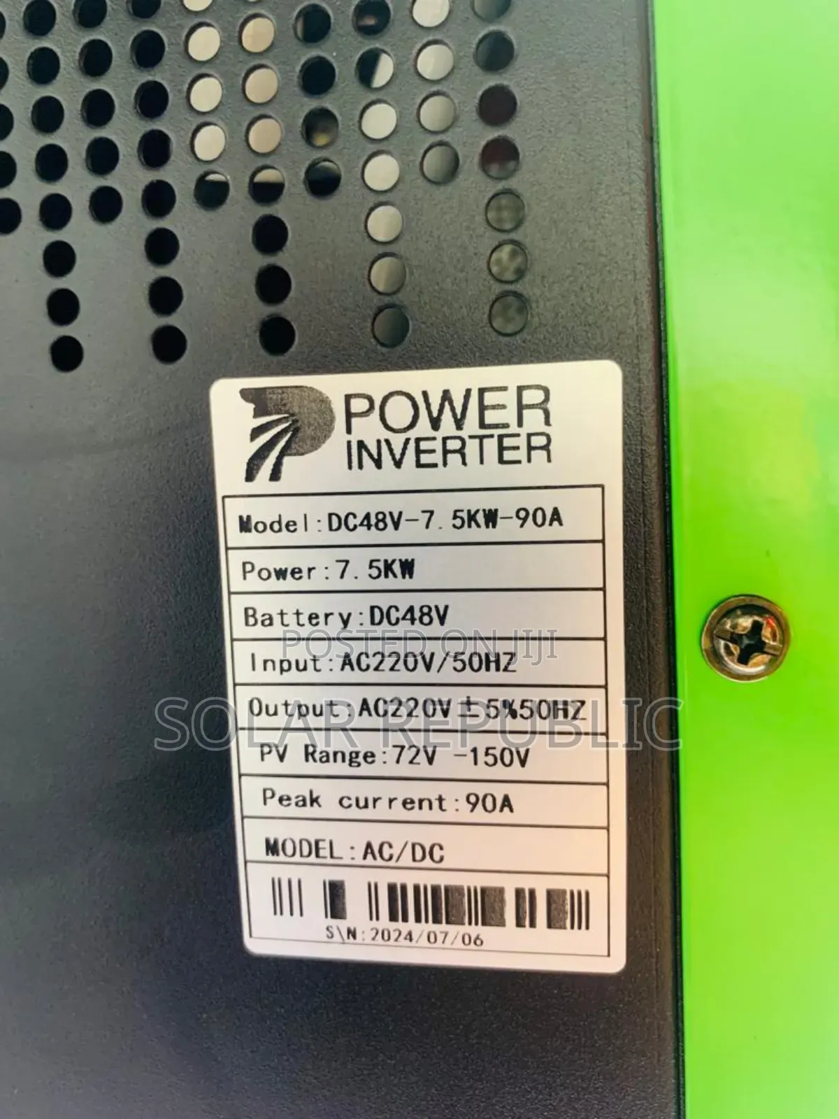 7.5kva 48v Hybrid Inverter Jele