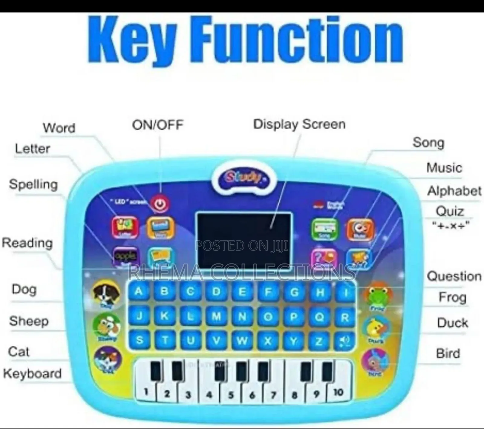 Educational Kids Learning iPad With Display Screen