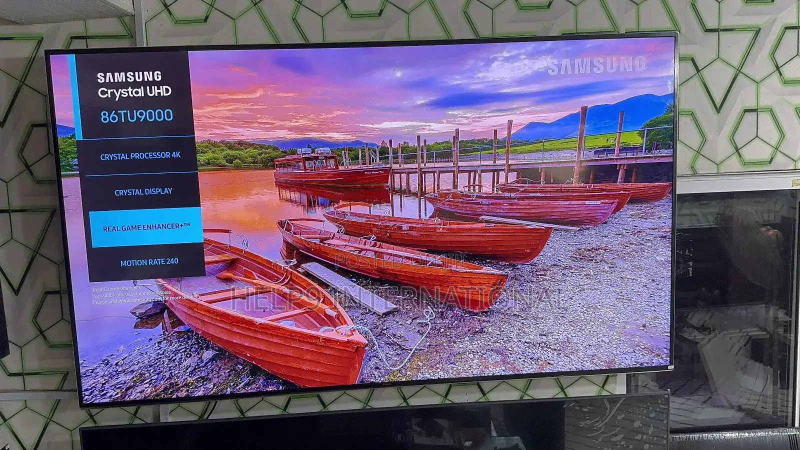 86’’ King Size Samsung Crystal UHD TV With Voice Control